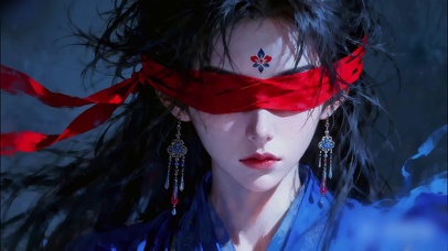 克莱因蓝蒙眼侠女