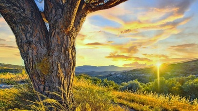 绝美夕阳晚霞4K