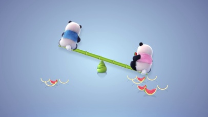 熊非熊吃瓜跷跷板