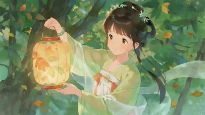 翠林执灯