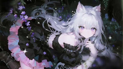 可爱的猫耳少女