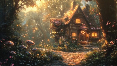 蘑菇森林魔法小屋