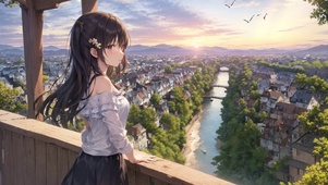浪漫春日少女