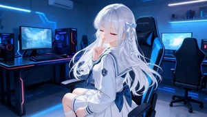 可爱电竞少女