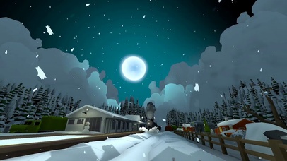 冬季雪地的火车站