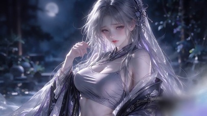 暗月梦幻紫魅少女