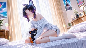 卧室清纯少女蝴蝶忍