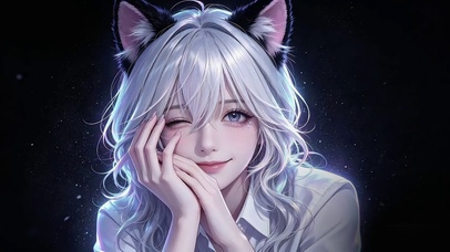 俏皮猫少女