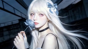 治愈白发女孩