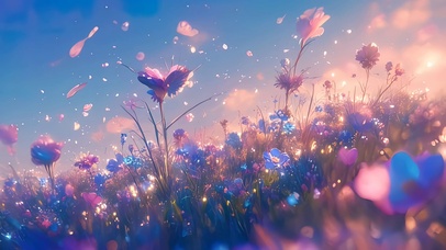 梦幻阳光花海