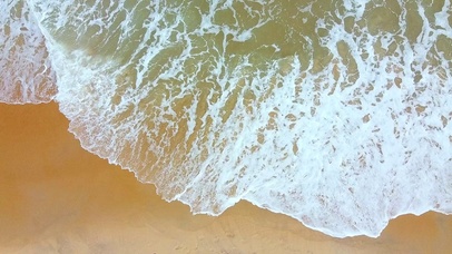 解压沙滩海浪4K