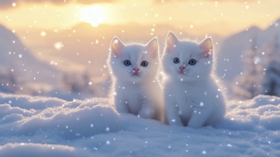 雪地猫猫