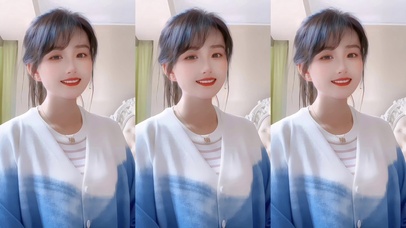 甜美小美女可爱乖巧呆萌治愈甜妹