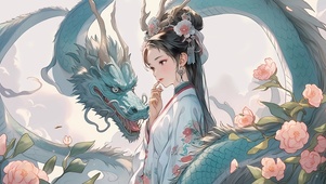 青龙与少女