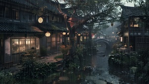 古镇小雨