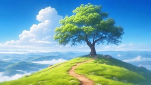 峰峦翠影