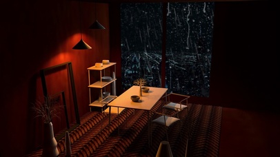 舒适的雨天学习环境