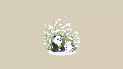 熊猫和雪人