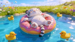 夏日漂流小萌虎