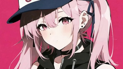 可爱少女动漫粉色高清