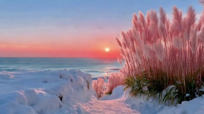 冬天的雪景