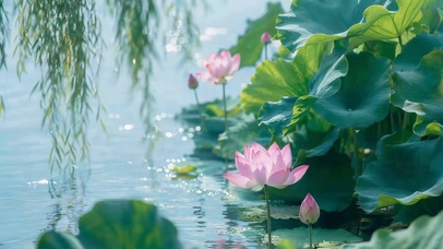 夏日荷花
