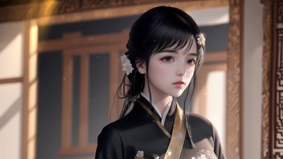 4k古风温婉少女