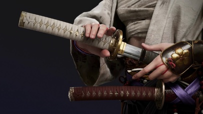 女武士拔刀