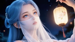 持灯少女