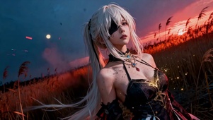 苇荡赤暮眼罩银髪少女的夕阳绝章