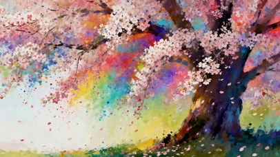 炫彩樱花树