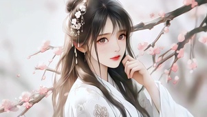 风拂桃枝惹卿思