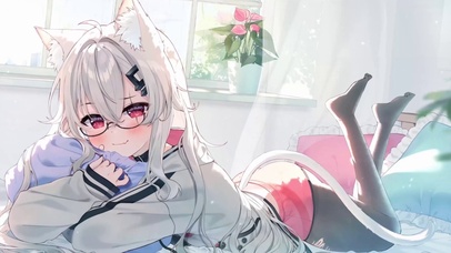 眼镜猫女孩