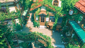 治愈插画街角小店