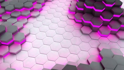 蜂巢系列-3D浮动-黑色-横屏