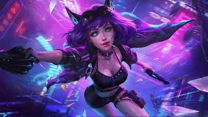 赛博朋克猫女郎