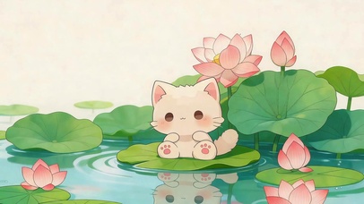 荷间小奶猫