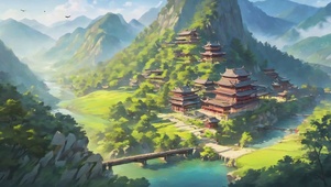 治愈山谷寺庙
