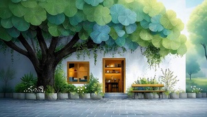 治愈大树下小屋