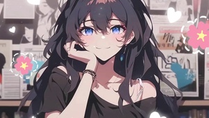 海报美少女