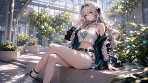 阳光温室银发二次元美少女流萤