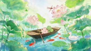 夏日荷塘