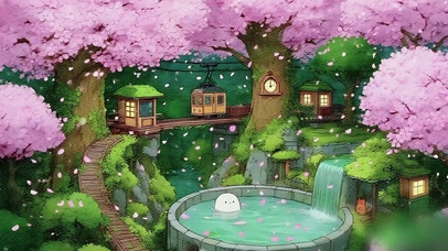小白泡樱花汤