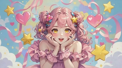 4K 粉系治愈萝莉