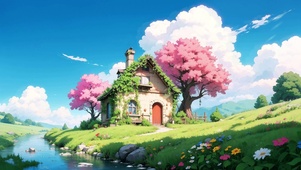 绿藤樱花小屋