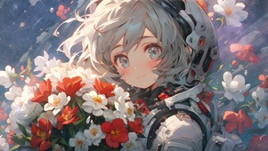 4K 鲜花少女