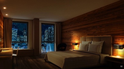 冬季舒适温暖房间