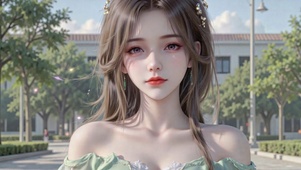 清新治愈二次元美少女
