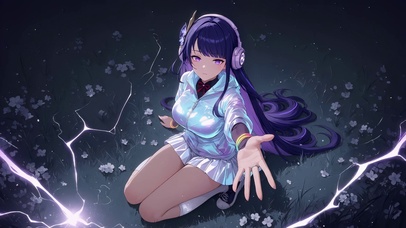 紫发少女