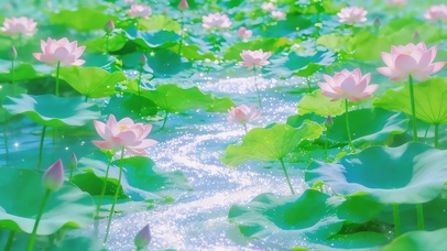 夏季荷花